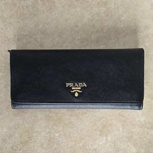 Prada Black Leather Wallet